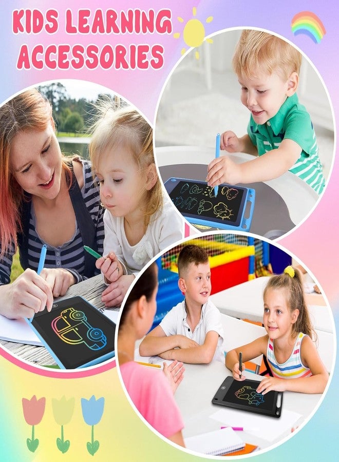 سنابترون هدايا سنابترون المميزة لأعياد ميلاد الأطفال: 12 لوحة كتابة ملونة بشاشة LCD للدراسة/الرسم الرقمي، مناسبة للأطفال من عمر 3 إلى 6 سنوات، تتضمن لوحة سحرية قابلة للمسح، أفضل مجموعة ألواح قابلة للمسح لألعاب البنات. - Image 4